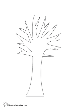 Hình vẽ thân cây không lá | Chủ đề thực vật
