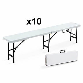 banc pliant 3 personnes x10 location