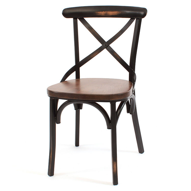 CM-341-BKA - Metal Frame Dining Chair