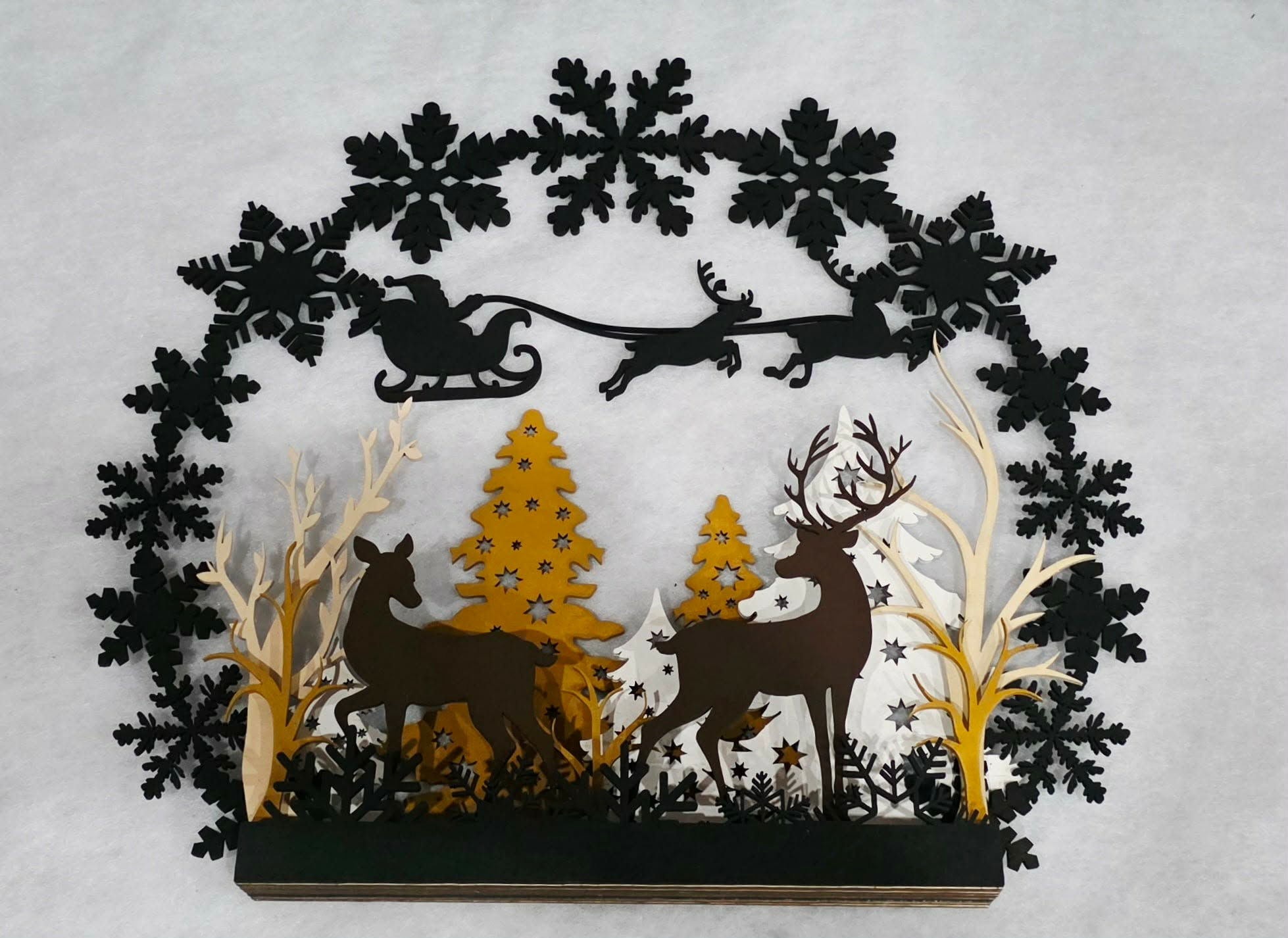 Décoration scène d'hiver