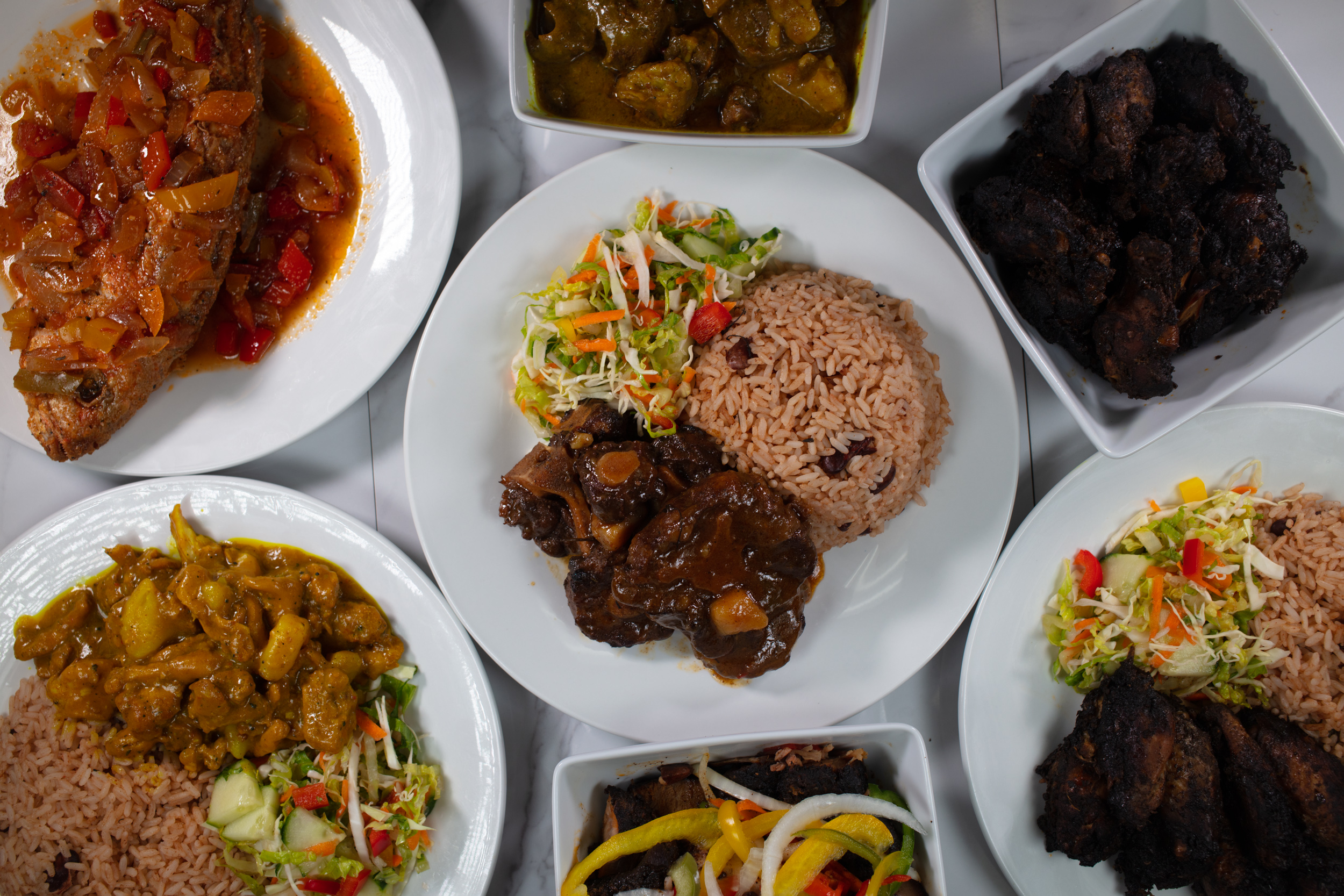 Arranged Food and Objects