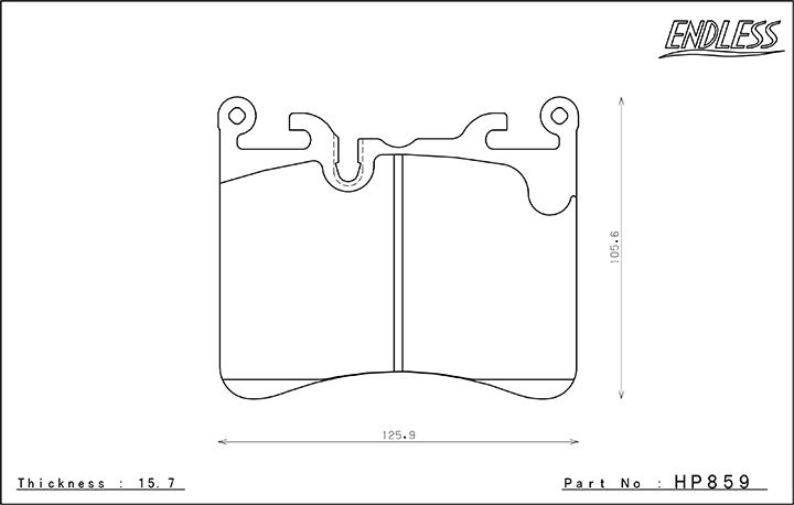 mclaren 720s endless rear brake pad w007