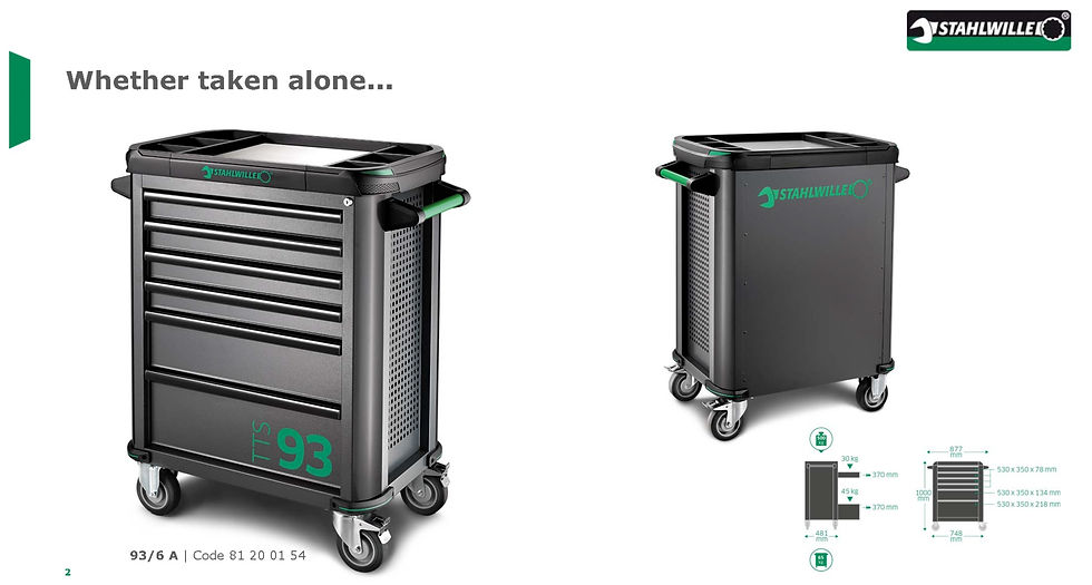 Thumbnail: STAHLWILLE 81200154 - TTS 93/6 A - TOOL TROLLEY TTS 93