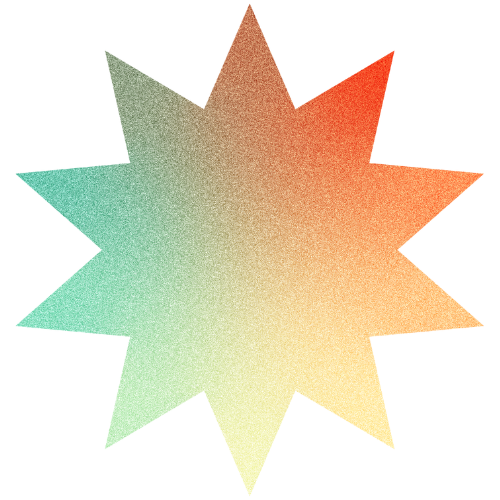 une étoile de couleur