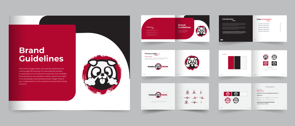 Puggo Props Brand Identity