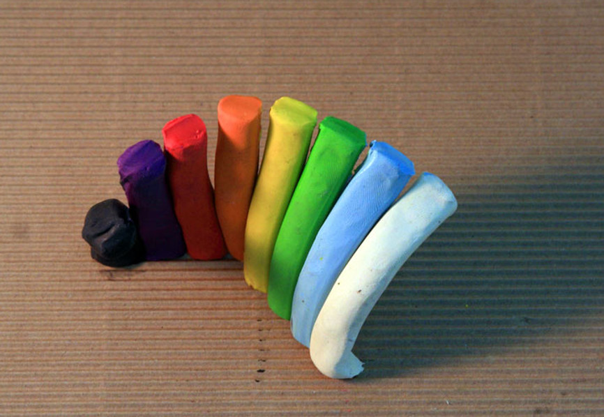 Colorful Clay Arrangement