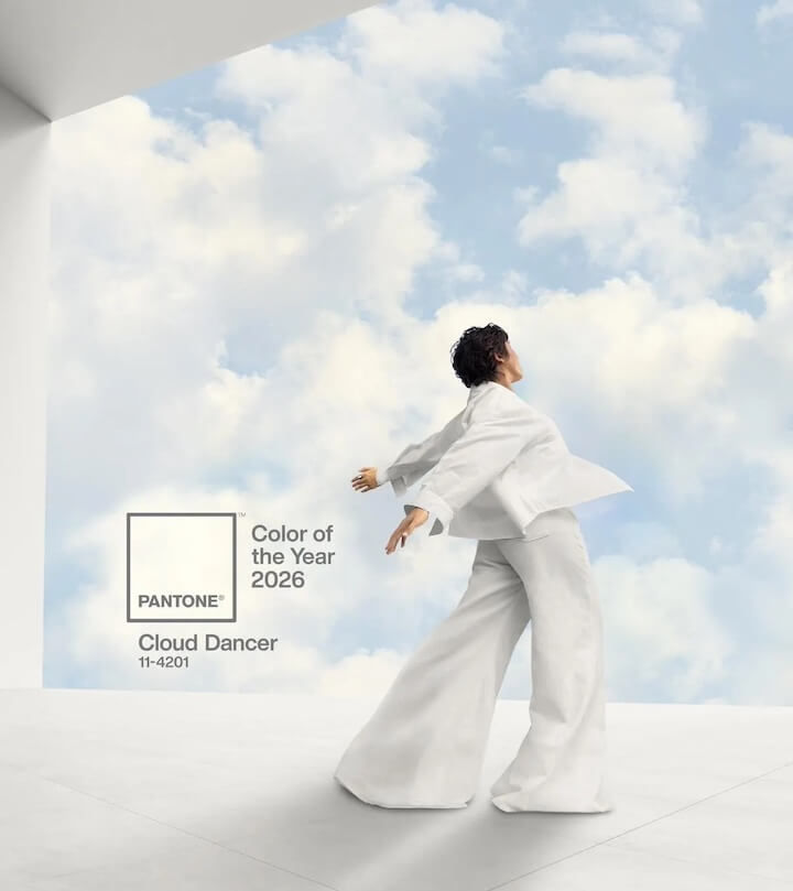 Woman in the clouds