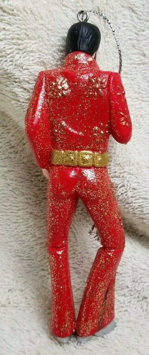 Thumbnail: Elvis Presley In Red Jumpsuit Holding Mic by Kurt S. Adler