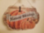 Harvest Blessings Autumn Décor Hanging Sign