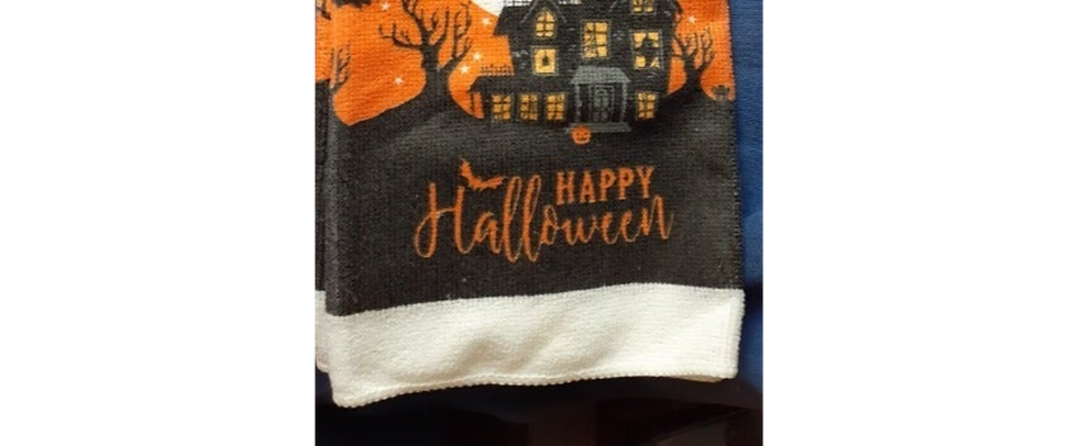 Thumbnail: New Halloween Warning Kitchen Towel(Haunted House)