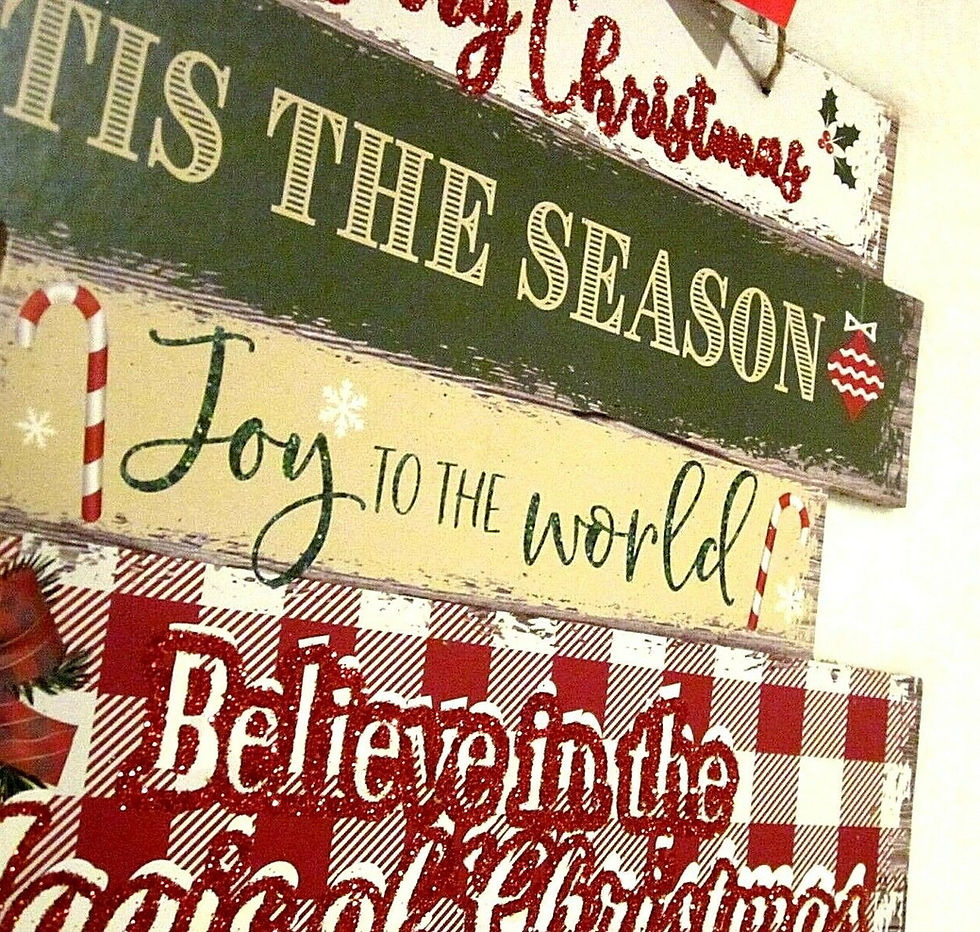 Thumbnail: Christmas Thoughts Plaque Hanging Sign