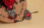 Thumbnail: Gothic Lace Red Rose Bracelet with Ring