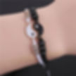 Thumbnail: Yin Yang Adjustable Cord Bracelet for Relationships