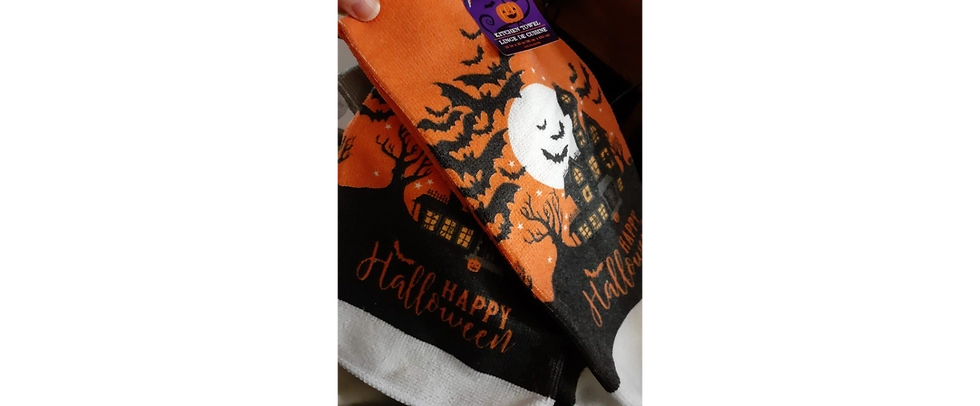 Thumbnail: New Halloween Warning Kitchen Towel(Haunted House)