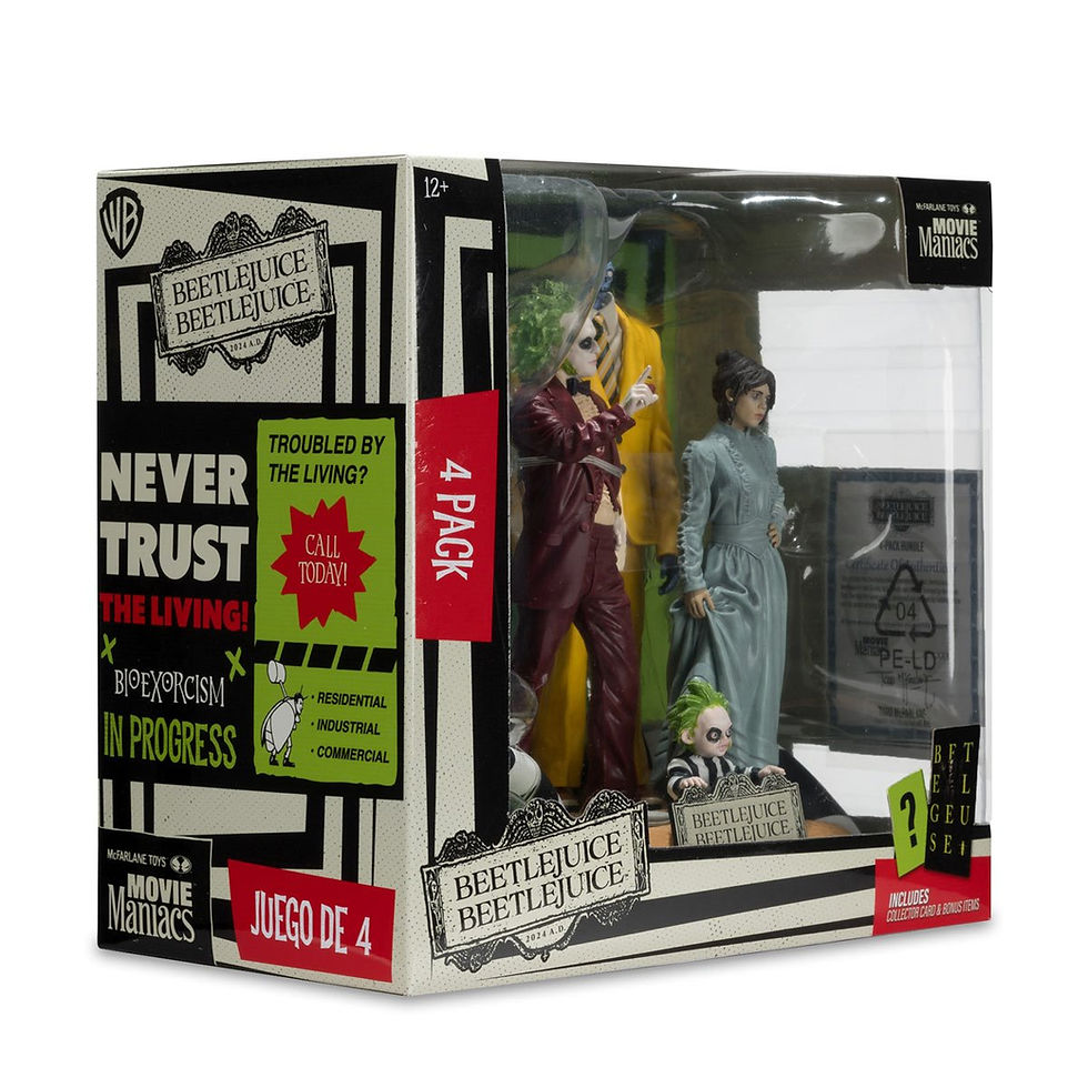 Thumbnail: Movie Maniacs Beetlejuice Beetlejuice 6-Inch Scale Posed Figure 4-Pack