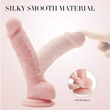 Thumbnail: Realistic Ultra-soft Dildo for Beginners with Flared Suction Cup Base