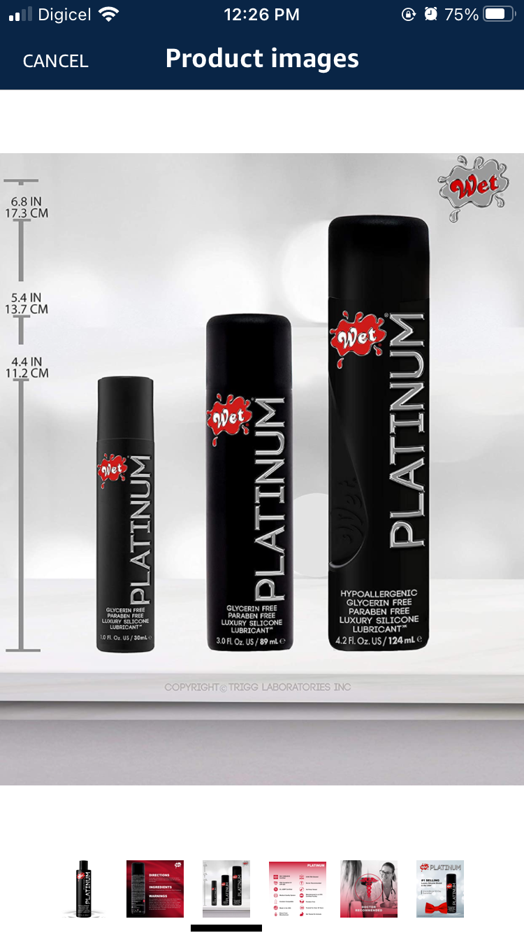 Thumbnail: Platinum Silicone lube 