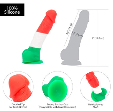 Thumbnail: Pure Love 7 Inch Silicone Dildo with Suction Cup