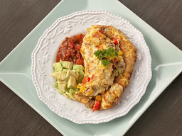 Whole30 Bison Veggie Omelette