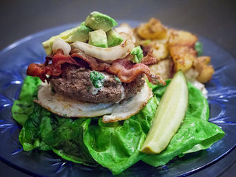 Whole30 Jalapeño Avocado Bacon Burger