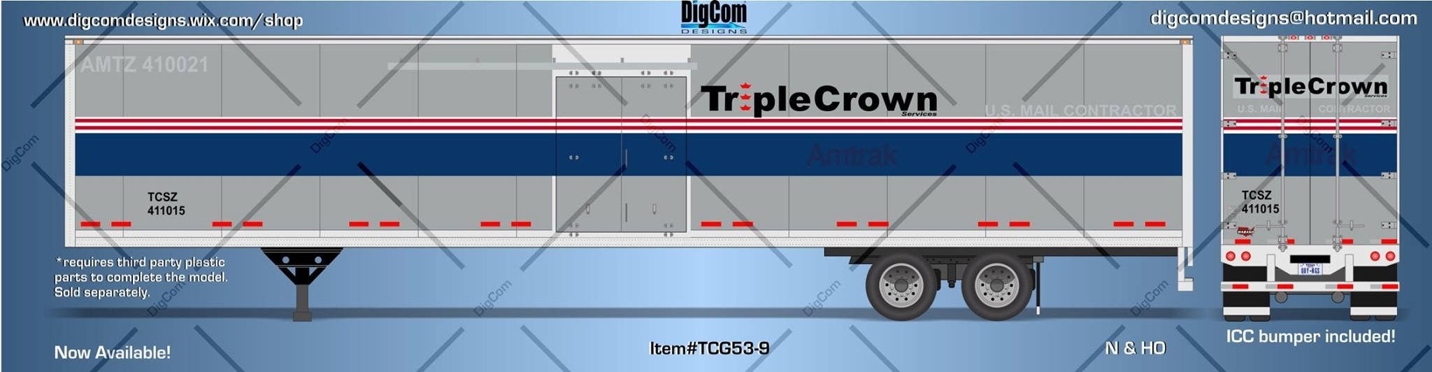 N - TRIPLE CROWN GRAY ROADRAILERS53´Trailer
