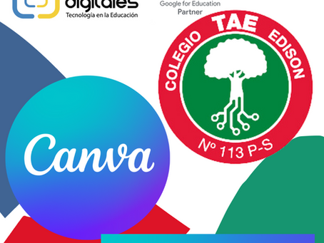 Capacitación Docente Canva for Education Colegio Tomas Alva Edison de Guaymayen, Mendoza