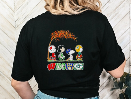 Autumn Peanuts Wisconsin all sports team shirt