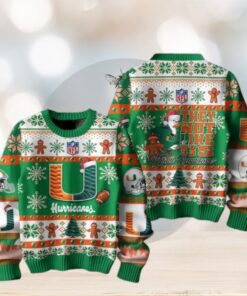 Miami Hurricanes 2024 They Not Like Us Hurricanes Christmas Ugly Sweater