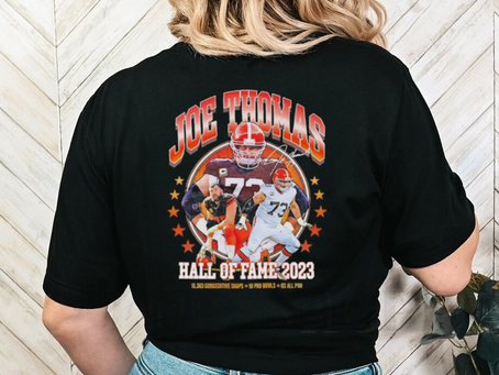 Joe Thomas Hall of Fame 2023 signature shirt