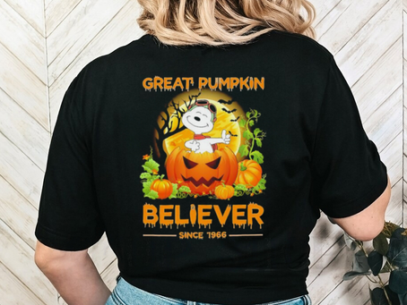 Halloween Snoopy great pumpkin believer 1966 shirt