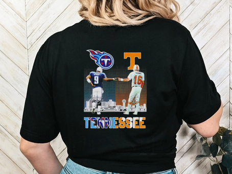 Tennessee Steve McNair and Peyton Manning signatures shirt