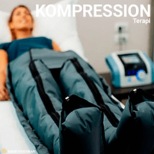 Kompressionsterapi mod lymfedem hævede ben behandling hos fysioterapeuten i Borup