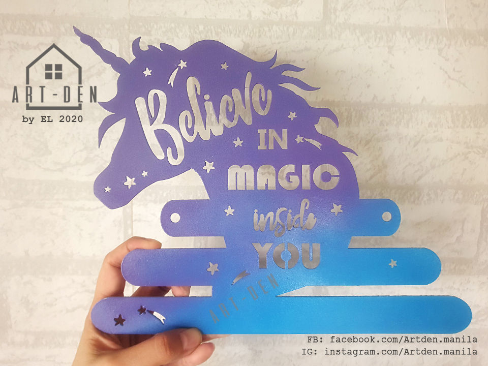 Thumbnail: Unicorn Believe in magic wall deco hanger