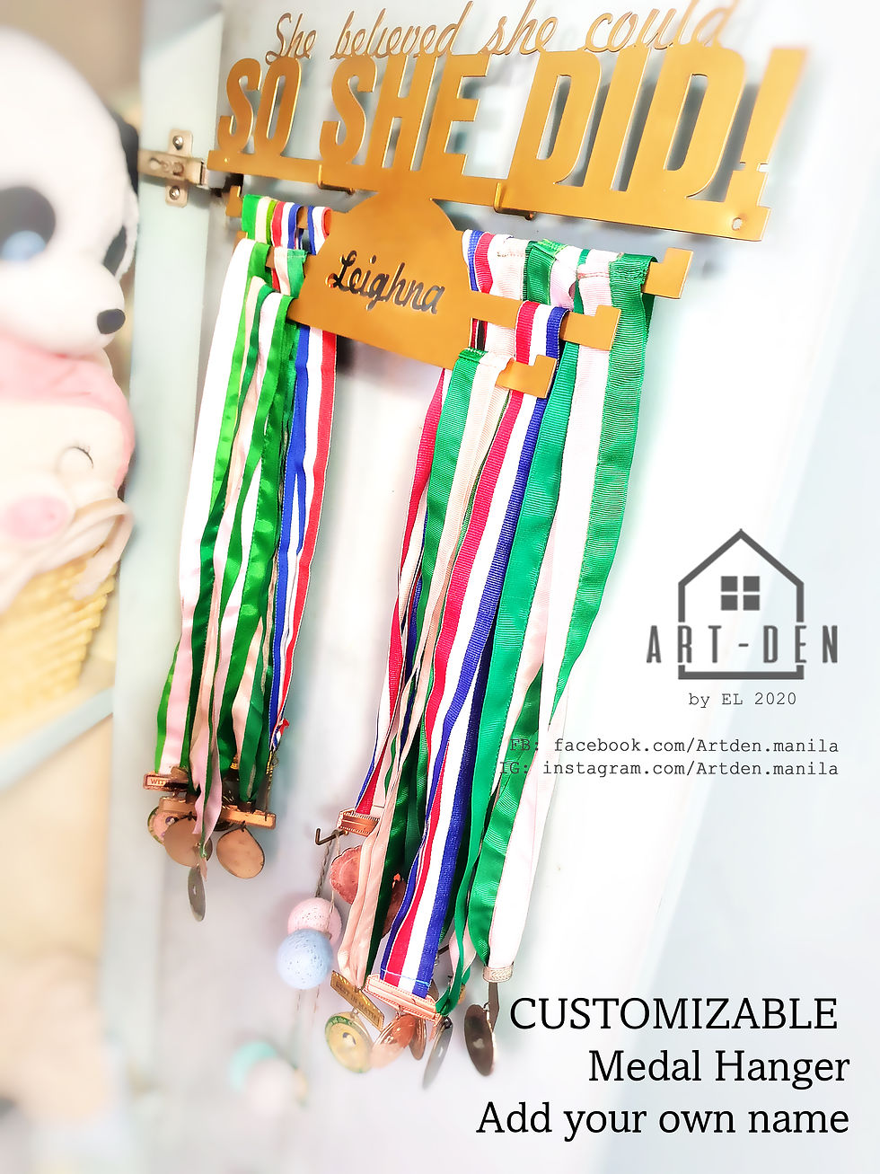 Thumbnail: She Believed she could Medal Hanger
