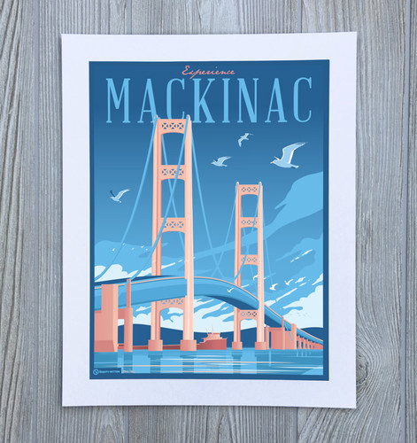 Experience Mackinac - Michigan Travel Art Print | The Mighty Mitten