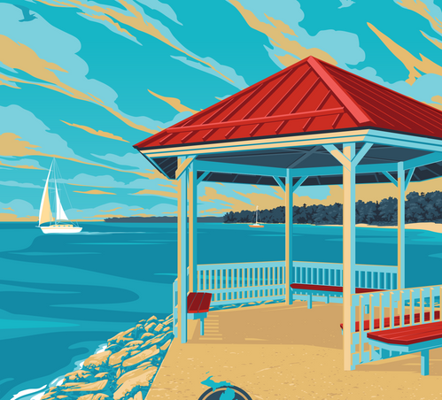Northport - Michigan Travel Art Print | The Mighty Mitten