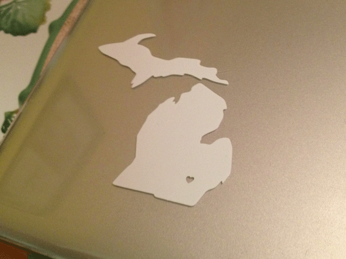 Michigan Vinyl Decal by The Mighty Mitten