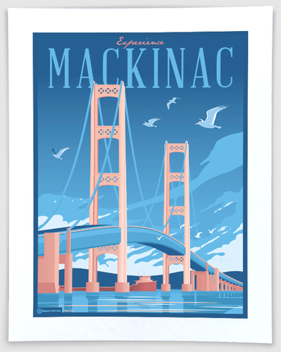 Experience Mackinac - Michigan Travel Art Print | The Mighty Mitten