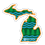Thumbnail: Michigan Sticker Pack #1  - Three (3) Michigan Stickers