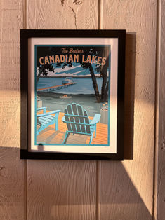Framed Michigan travel poster by The Mighty Mitten