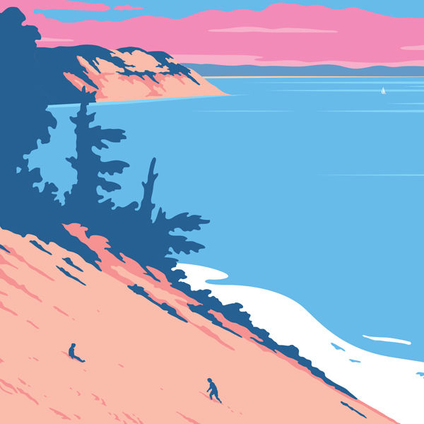 Thumbnail: Sleeping Bear Dunes #2 - Michigan Travel Art Print