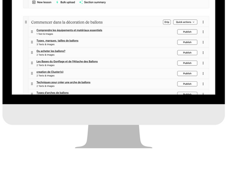 Formation de décoratrice de ballons en ligne 500$ matériel Inclus