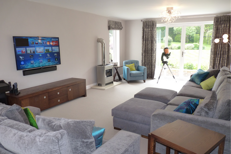 Interior design in Guildford. Lounge installation finished.