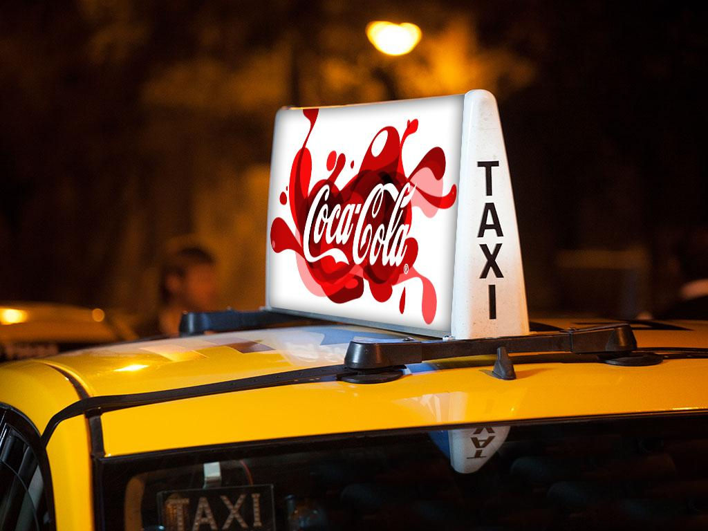 Taxi caja de luz y posterior