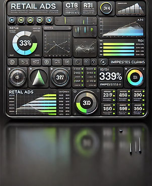 DALL·E 2025-01-08 15.58.40 - Um dashboard hiper-realista e minimalista com o título 'RETAI