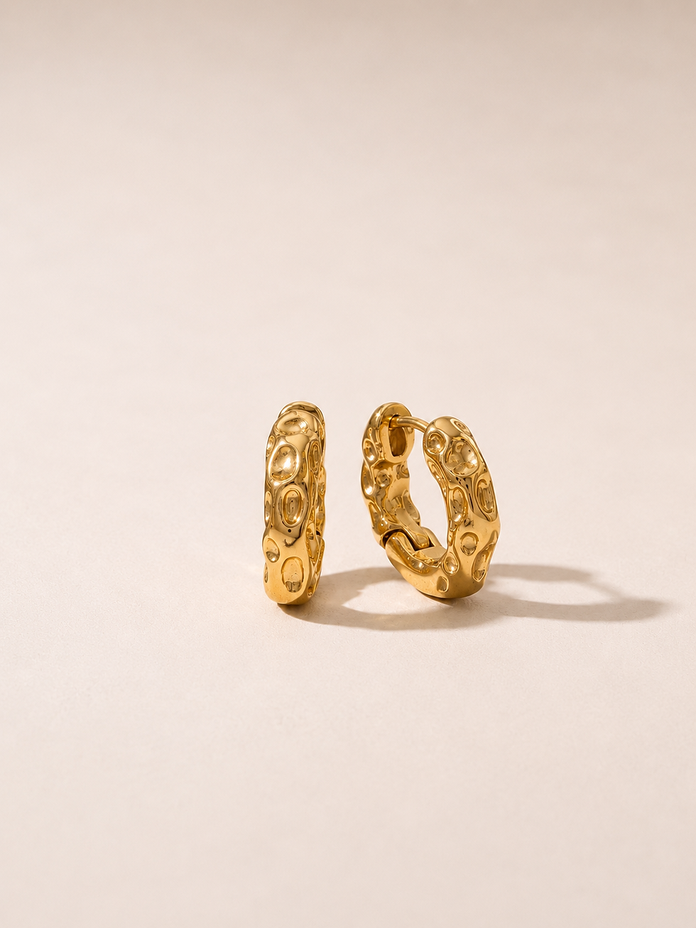 Miniatura: Argollas estilo palmona B946