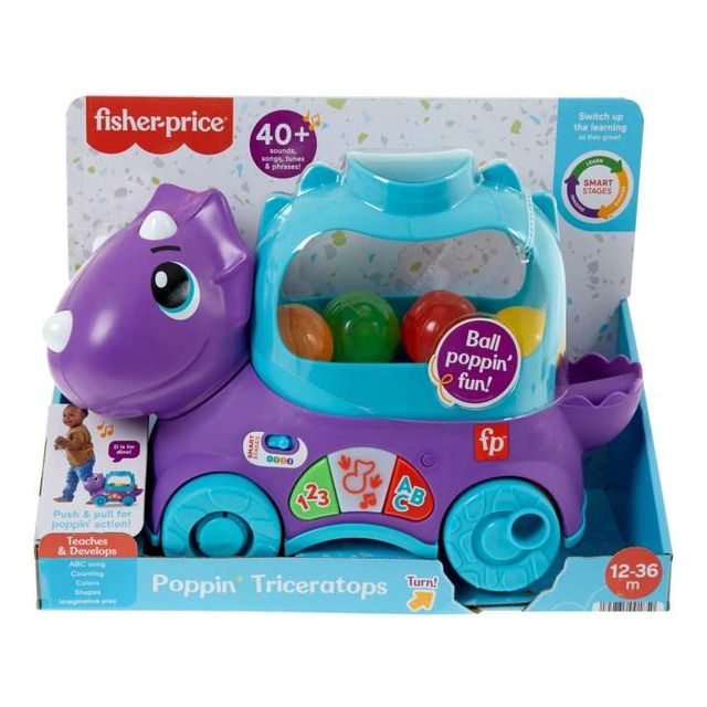 Fisher Price Carro De Dinosaurio  Con Pelotas Para Bebés 