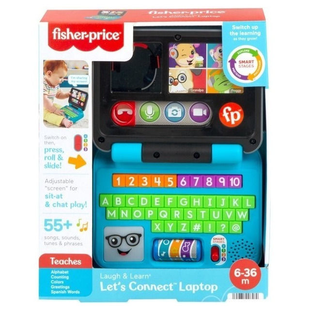 Fisher Price Laptop Con Luces Y Sonido Para Bebes