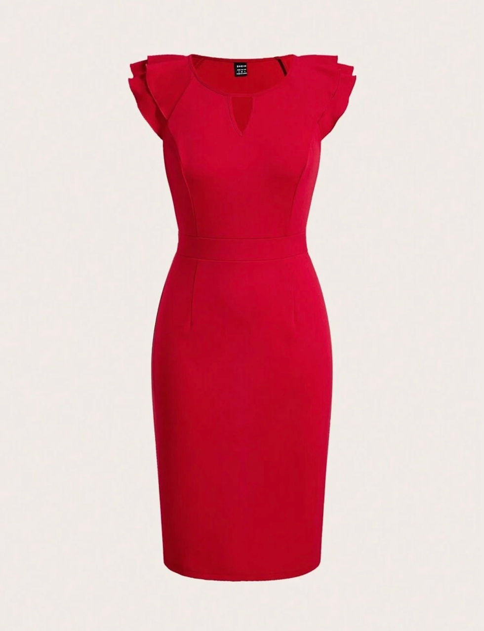 Miniatura: Vestido Midi Rojo con mangas Mariposa B788