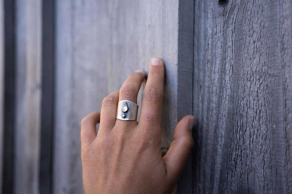 Miniaturbild: schildring silberring silber drops tropfen mondstein